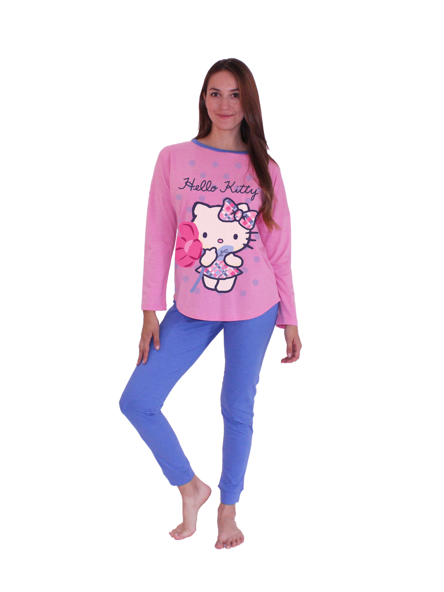 Pijama Mujer Algodón Estampado Hello Kitty Tiare